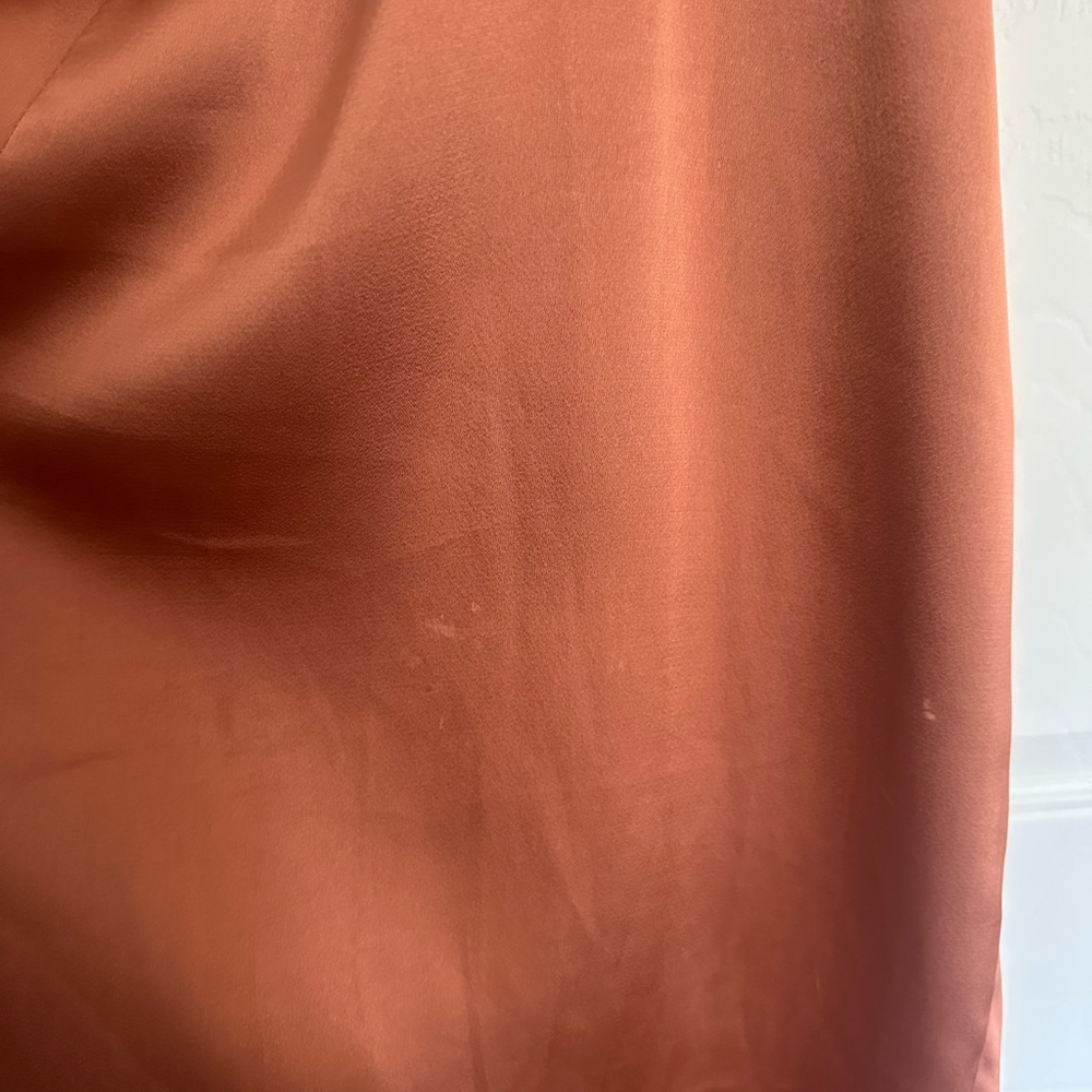 Pink Ruched Asymmetrical Slip Dress - Picture 4 of 4
